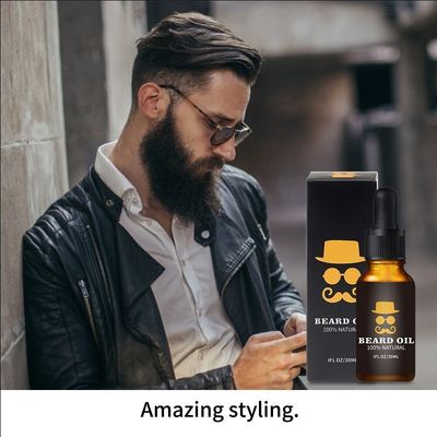 El aceite de crecimiento de la barba para hombres promueve el crecimiento y fortalece la barba