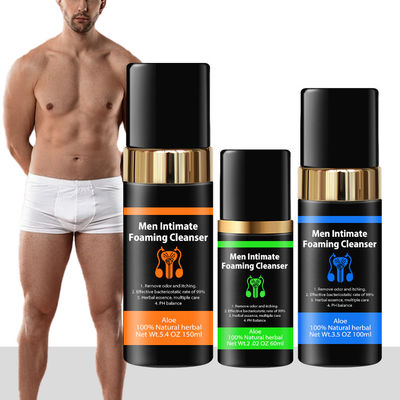 100% de hierbas naturales para hombres, equipo de lavado íntimo para etiqueta privada y beneficios antimicrobianos.