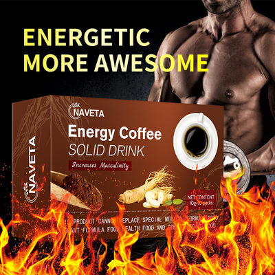 Potencia del café 100% natural para el hombre Sin efectos secundarios Especificación del producto 10g*10 bolsas