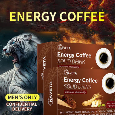Potencia del café 100% natural para el hombre Sin efectos secundarios Especificación del producto 10g*10 bolsas