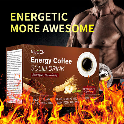 Potencia del café 100% natural para el hombre Sin efectos secundarios Especificación del producto 10g*10 bolsas