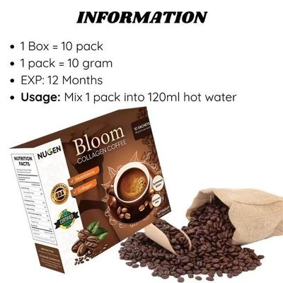 Puro café orgánico en polvo para adelgazar con colágeno