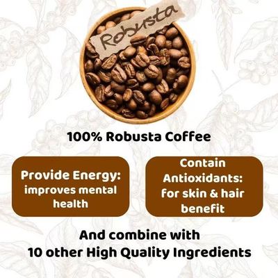 Puro café orgánico en polvo para adelgazar con colágeno