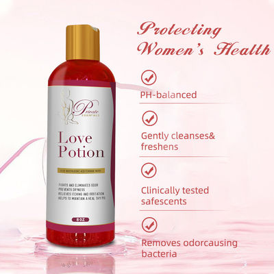 Etiqueta privada Natural Refrescante pH Equilibrio Limpieza de hierbas Yoni Gel de lavado femenino
