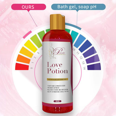 Etiqueta privada Natural Refrescante pH Equilibrio Limpieza de hierbas Yoni Gel de lavado femenino