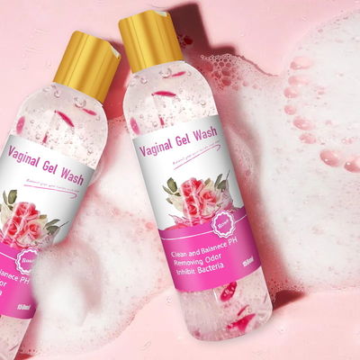 Limpieza vaginal de marca privada natural refrescante equilibrio del pH gel de lavado íntimo para mujeres