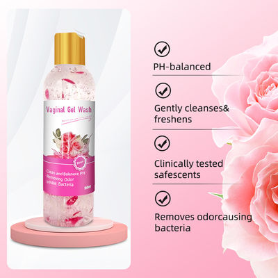 Limpieza vaginal de marca privada natural refrescante equilibrio del pH gel de lavado íntimo para mujeres