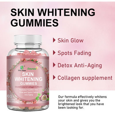 Goma de colágeno de marca privada OEM Goma de fresa para una piel lisa y libre de manchas