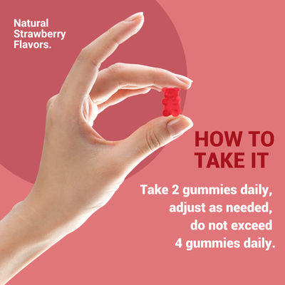 Etiqueta privada Biotina gomas para el cabello piel y uñas vitaminas suplemento de biotina caramelos gomosos