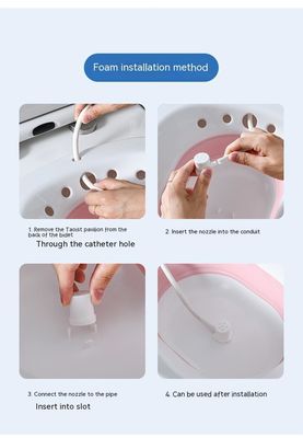 Mujeres Salud Yoni asiento de vapor con salida Lava vagina y vapor Yoni cubre plegable