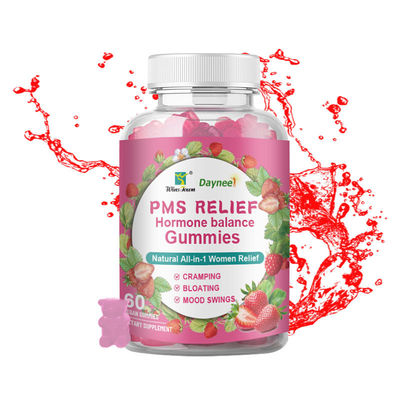 Regular la menstruación gomita OEM desintoxicación del útero Yoni gomitas 3g * 60 sándwich forma de diamante