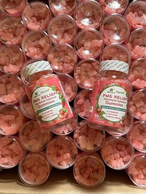 Regular la menstruación gomita OEM desintoxicación del útero Yoni gomitas 3g * 60 sándwich forma de diamante