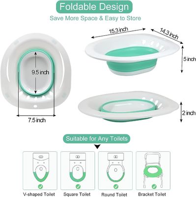 Sillón de vapor plegable Yoni Sitz Baño para productos de higiene femenina Peso 450g