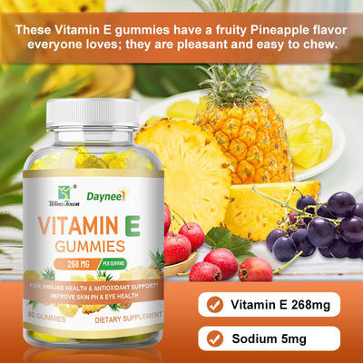Colágeno vegano Vitamina C E Blanqueamiento de la piel L-glutationa gomas para una piel más brillante