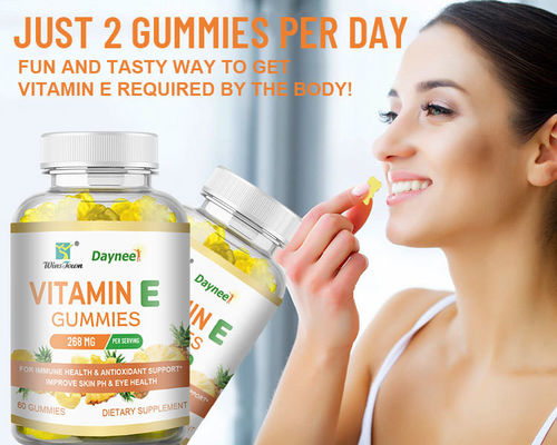 Colágeno vegano Vitamina C E Blanqueamiento de la piel L-glutationa gomas para una piel más brillante