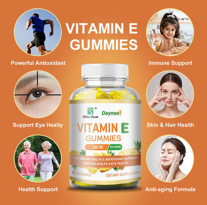 Colágeno vegano Vitamina C E Blanqueamiento de la piel L-glutationa gomas para una piel más brillante