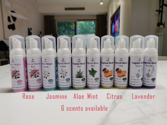 Higiene de la mujer Limpieza vaginal Hierbas naturales Yoni Espuma vaginal lavado femenino 60ML N.W.