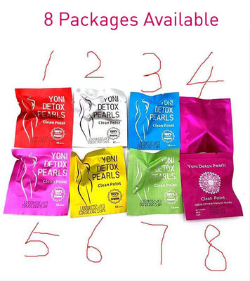 Extracción de hierbas naturales Limpieza vaginal Perlas de desintoxicación personalizadas Yoni N.W 1.2g