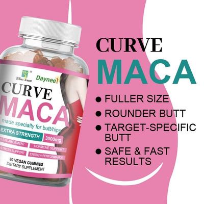 Aumente su inmunidad con 24 meses de vida útil Maca Gummies OEM dulces suaves personalizados