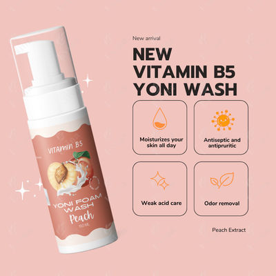 Vitamina B5 y ácido hialurónico Yoni Wash para higiene femenina N.W 60ML/150ML/250ML/OEM