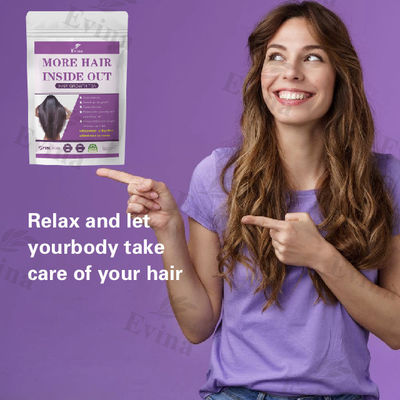 Suplemento de té natural y orgánico para el crecimiento rápido del cabello.