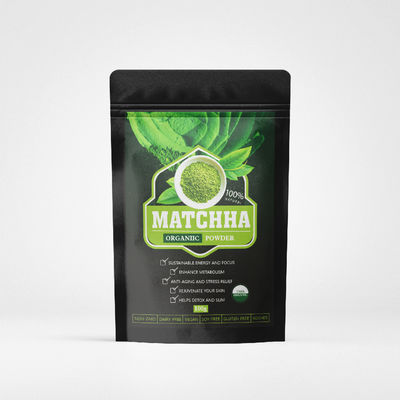 Polvo de matcha orgánico 100% natural para la ceremonia tradicional de té japonesa