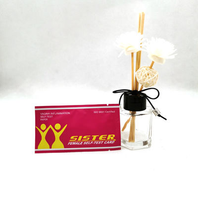 Tarjeta de auto-prueba de salud vaginal 11*6*0.5mm Tamaño productos de punto Hermana tiras de prueba de pH