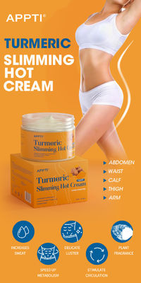 Extractos y esencias de hierbas para bajar de peso Crema lumbar con infusión de cúrcuma para quemadores de grasa