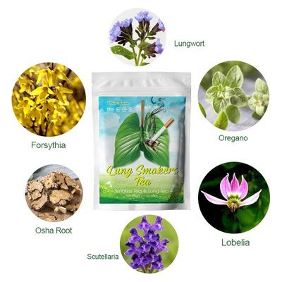 100% natural de fumadores de pulmón té para una salud pulmonar óptima especificación del producto 3g*20