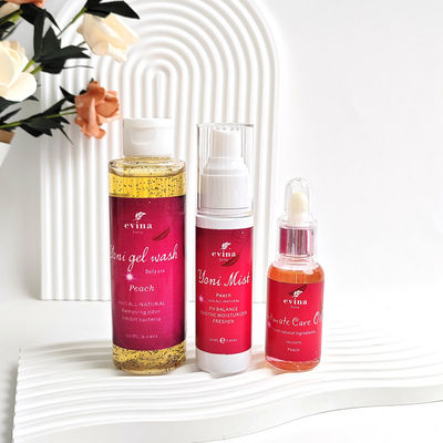 Ingredientes naturales Limpieza vaginal Logotipo personalizado Organic Yoni Wash Mist And Oil Sets