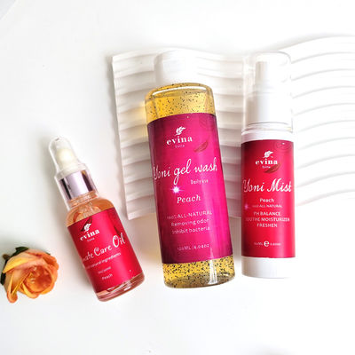 Ingredientes naturales Limpieza vaginal Logotipo personalizado Organic Yoni Wash Mist And Oil Sets