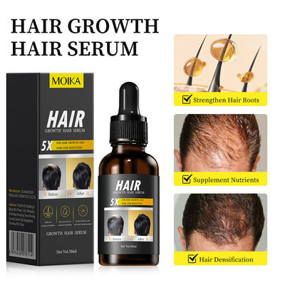 Potente suero para el tratamiento de la pérdida de cabello con aceite de jengibre y vitamina B5
