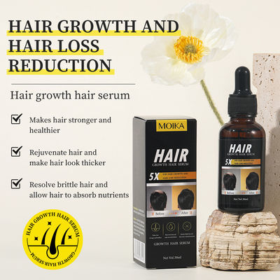 Potente suero para el tratamiento de la pérdida de cabello con aceite de jengibre y vitamina B5