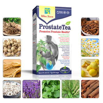Té de próstata para hombre 100% de hierbas saludables Temperatura de la sala de té Método de almacenamiento Muestras