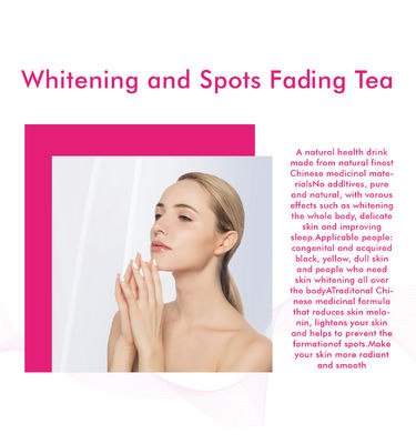 Etiqueta privada Blanqueador de belleza de la piel Té brillante para hombres Té natural de hierbas antienvejecimiento