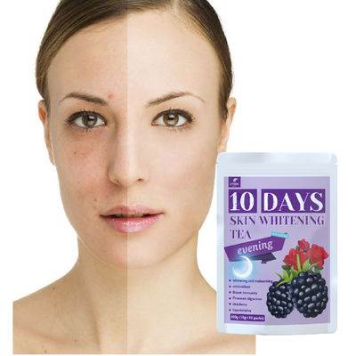 Etiqueta privada Té 100% natural para blanquear la piel y producto de belleza eficaz contra el envejecimiento