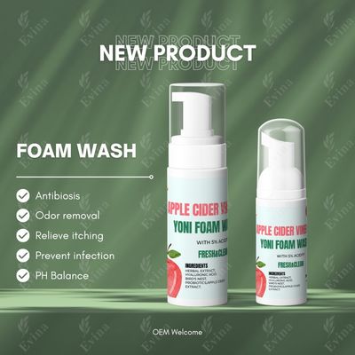 Función Limpieza vaginal Etiqueta privada Organic Yoni Wash con vinagre de sidra de manzana