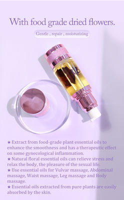 Etiqueta privada hierbas Yoni desintoxicación vaginal rosa masaje con aceite de sexo hierbas naturales ingredientes