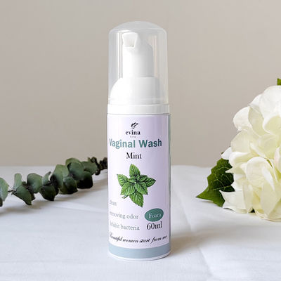 60 ml de herbas naturales de espuma vaginal para una limpieza femenina eficaz y suave