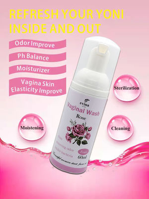 60 ml de herbas naturales de espuma vaginal para una limpieza femenina eficaz y suave