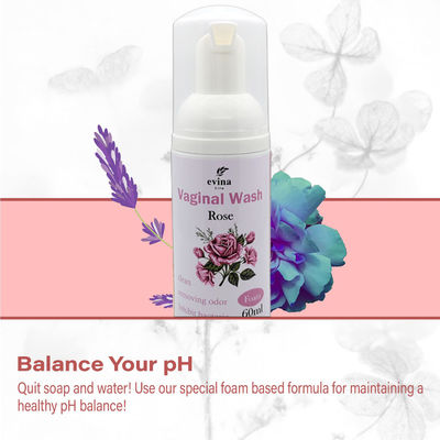 60 ml de herbas naturales de espuma vaginal para una limpieza femenina eficaz y suave