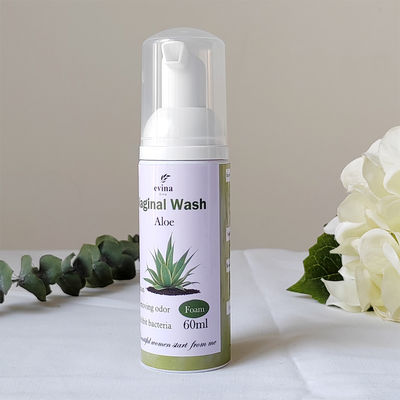 60 ml de herbas naturales de espuma vaginal para una limpieza femenina eficaz y suave