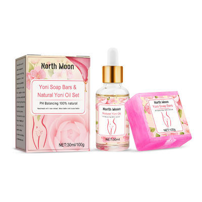Aceite esencial 100% natural de hierbas hechas a mano y orgánicas Yoni Bar Jabón y aceite Salud de la mujer