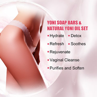 Aceite esencial 100% natural de hierbas hechas a mano y orgánicas Yoni Bar Jabón y aceite Salud de la mujer