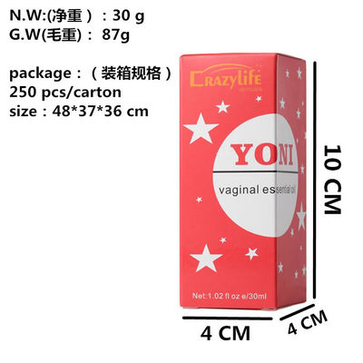 Aceite profesional de Yoni para masaje vaginal natural en 30 ml N.W. Vida útil 2 años