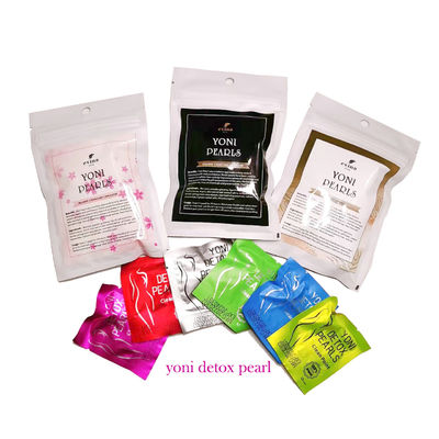 Extracción de hierbas 100% naturales Desintoxicación vaginal limpia Yoni perlas para mujer pérdida de peso