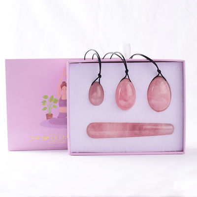 Mejora tu bienestar femenino con huevos Yoni de cuarzo rosa ofrecidos directamente