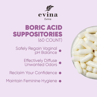 Restablecer el equilibrio del pH vaginal con píldoras Yoni Pops de 600 mg/pcs y supositorios de ácido bórico