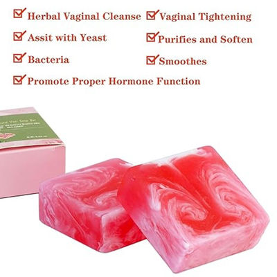 100% hierbas naturales y orgánicas barras de jabón Yoni para mujeres limpieza vaginal y limpieza profunda