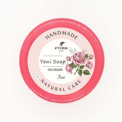 Hierbas naturales Sabón blanqueador vaginal claro Yoni Rose para el olor vaginal 2 años de vida útil